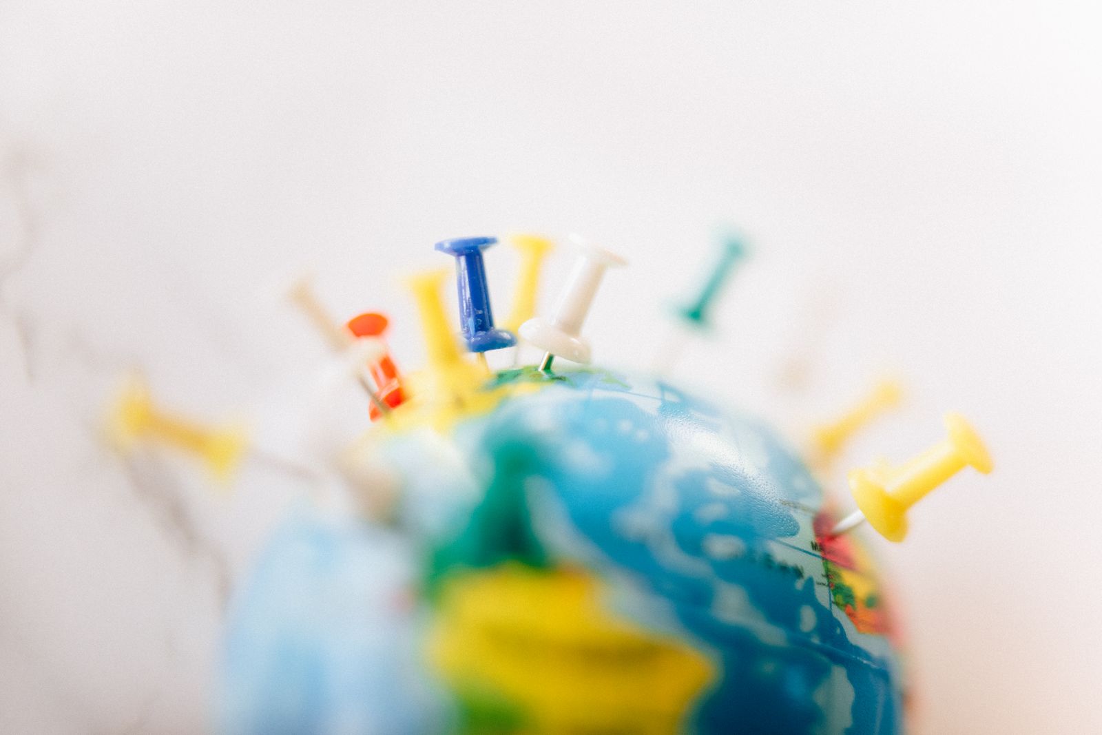 Mappa del mondo che richiama il tema della salute globale