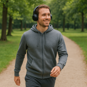 persona che ascolta podcast